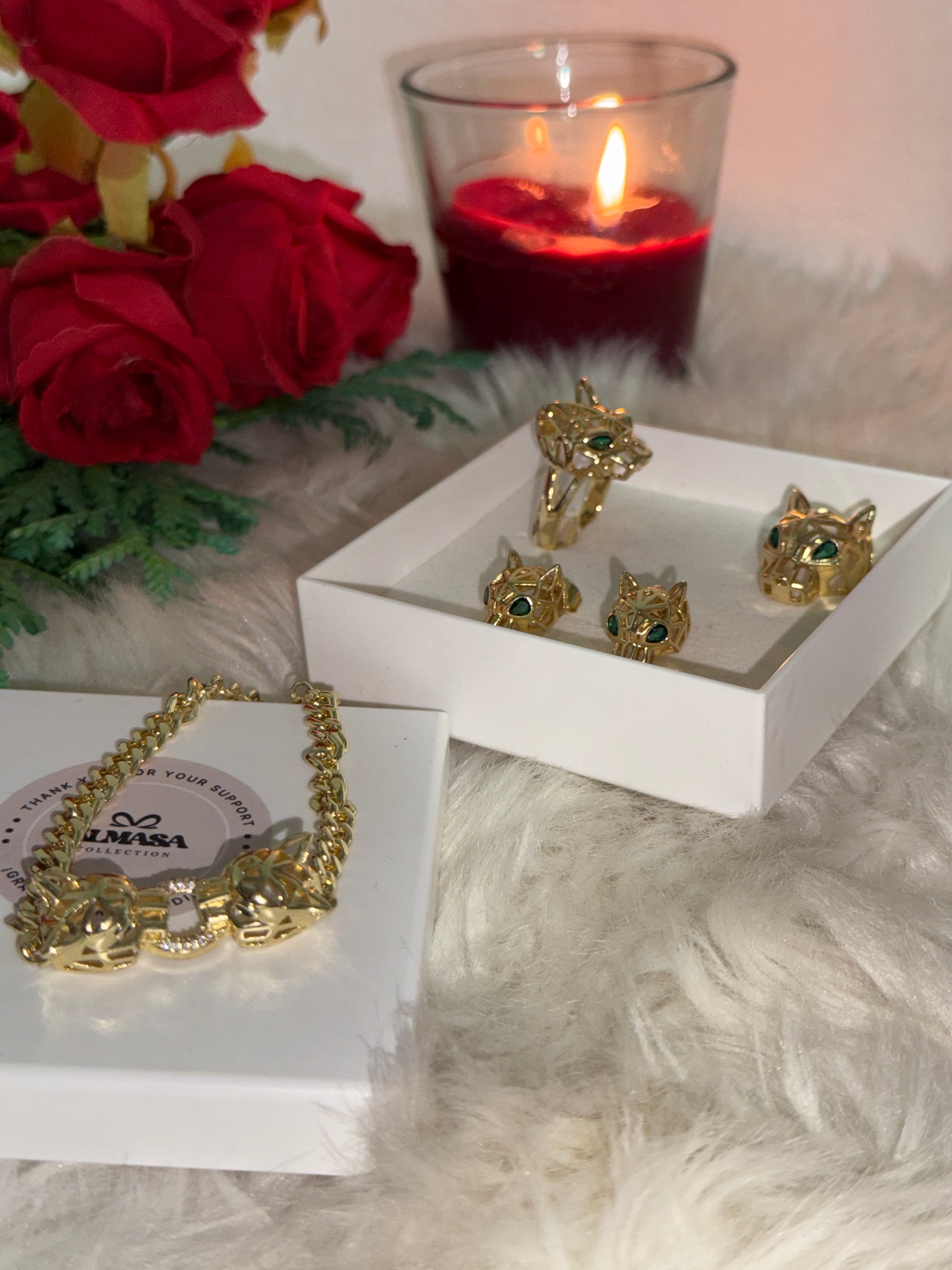 (Copia) Conjunto de acero inoxidable Jaguar – Elegancia y estilo para toda ocasión ✨ sertla ✨